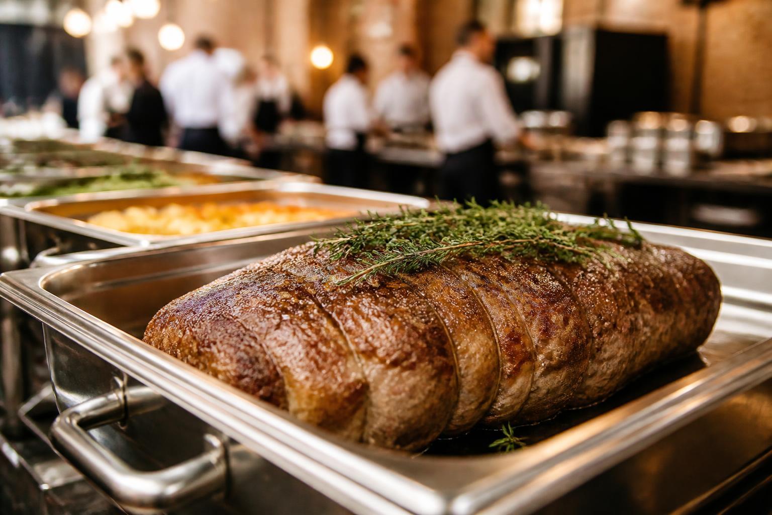 Kalbsbraten für 100 Gäste: Garzeiten richtig skalieren und warmhalten